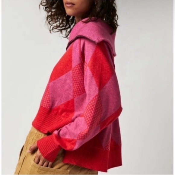 NWT Free People | Lucy 1/2 Zip Pullover Sweater | XS - Picture 2 of 12